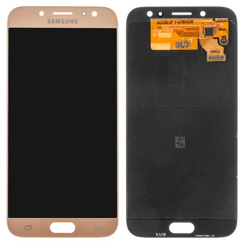Дисплей для Samsung J730 Galaxy J7 2017 , золотистый, без рамки, Original PRC , original glass