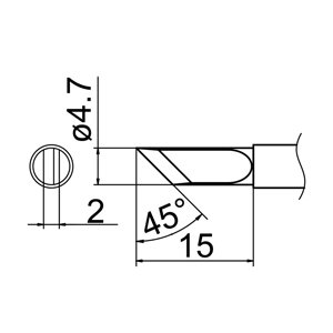 Паяльное жало HAKKO T12 K