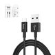USB кабель Hoco X23, USB тип-A, micro-USB тип-B, 100 см, 2 A, чорний, #6957531072843