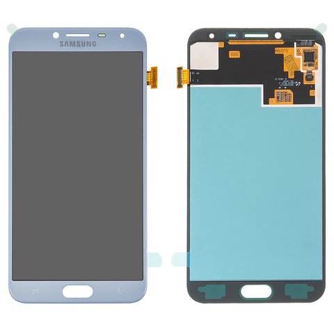 Дисплей для Samsung J400 Galaxy J4 2018 , голубой, без рамки, Оригинал переклеено стекло , lavenda