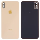 Задня панель корпуса для iPhone XS Max, золотиста, із склом камери, small hole