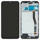 Дисплей для Samsung M205 Galaxy M20, черный, с рамкой, Оригинал (переклеено стекло)