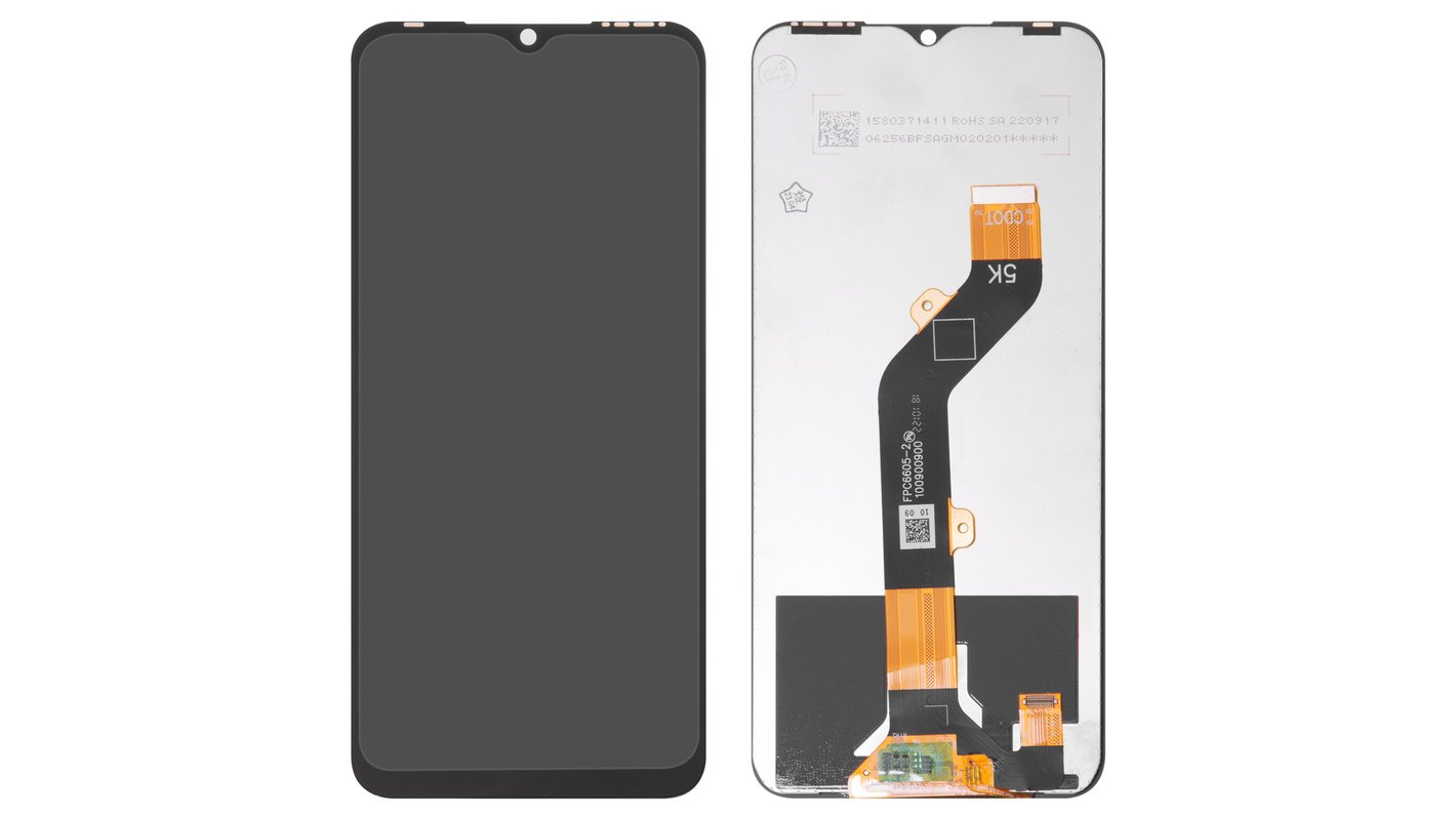Дисплей для Tecno Spark 8C; Infinix Hot 12i, черный, без рамки