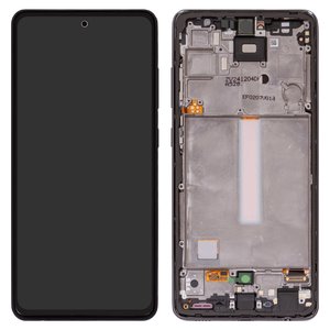 Дисплей для Samsung A528 Galaxy A52s 5G, чорний, з рамкою, Original PRC 