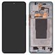 Дисплей для Xiaomi 12T, 12T Pro, синий, с рамкой, High Copy, (OLED), 22081212UG, 22081212G, 22071212AG