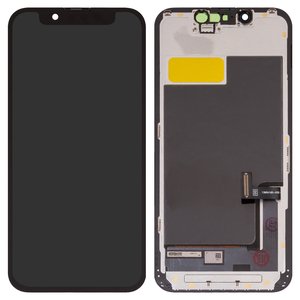 Дисплей для iPhone 13 mini, черный, с рамкой, High Copy, OLED  DD OLED