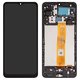 Дисплей для Samsung M127 Galaxy M12, чорний, з рамкою, High Copy