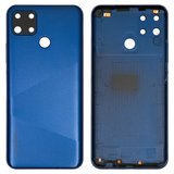 Задняя панель корпуса для Realme C12, синяя, со стеклом камеры