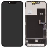 Дисплей для iPhone 13 Pro, черный, с рамкой, High Copy, без микросхемы, (OLED), GX OEM Hard, type 2