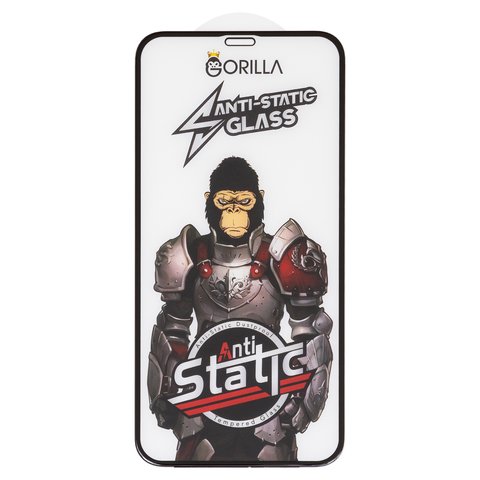 Защитное стекло Gorilla для Apple iPhone 11, iPhone XR, совместимо с чехлом, Full Glue, Anti Static, черный