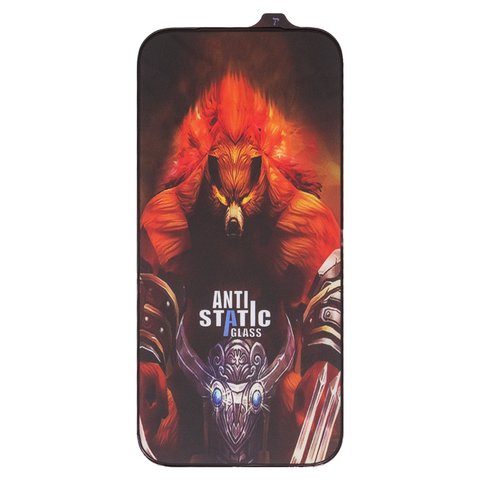 Защитное стекло ESD Bear для Apple iPhone 17 Pro, совместимо с чехлом, Full Glue, Anti Static, без упаковки , черный