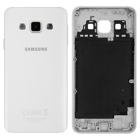Housing Back Cover compatible with Samsung A300F Galaxy A3, A300FU Galaxy A3, A300H Galaxy A3, white 