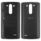 Battery Back Cover compatible with LG G3s D722, G3s D724, (black)