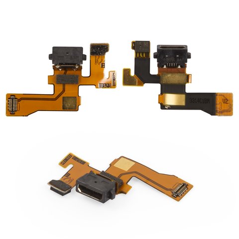Flat Cable compatible with Nokia 1020 Lumia, charge connector, with components 