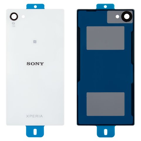 Panel trasero de carcasa puede usarse con Sony E5803 Xperia Z5 Compact Mini, E5823 Xperia Z5 Compact, blanco