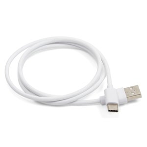 Cable USB, USB tipo A, USB tipo C, 100 cm, blanco