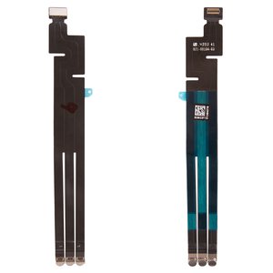 Шлейф для iPad Pro 9.7, серебристый, с компонентами, smart connector