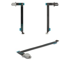 Шлейф для iPad Pro 12.9 2015 1h Gen , коннектора наушников, белый, с компонентами