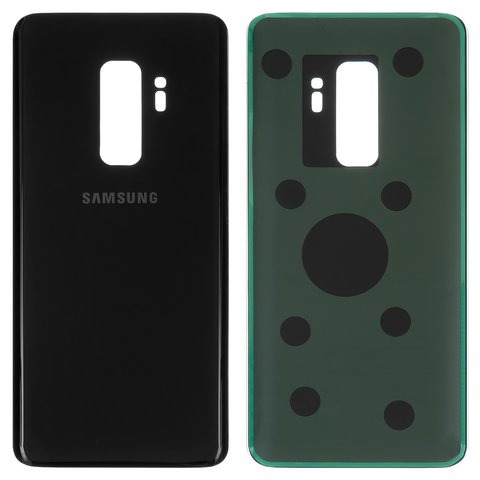 Panel trasero de carcasa puede usarse con Samsung G965F Galaxy S9 Plus, negra, Original PRC , midnight black