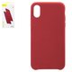 Case Baseus compatible with iPhone X, iPhone XS, (red, Super Fiber, plastic) #WIAPIPH58-YP09