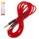 AUX Cable Baseus M30, (TRS 3.5 mm, 150 cm, red, nylon braided) #CAM30-C91