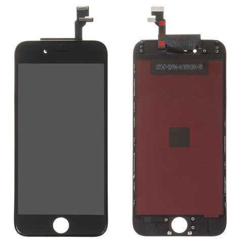 LCD compatible with iPhone 6, black, with frame, AAA, Tianma+ 