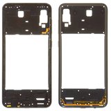 Housing Middle Part compatible with Samsung A305F/DS Galaxy A30, (black)