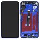 LCD compatible with Huawei Honor 20, Nova 5T, (dark blue, with frame, Original (PRC), YAL-L21)