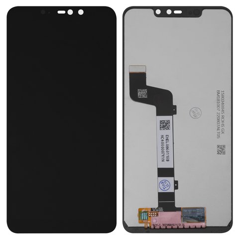 LCD compatible with Xiaomi Redmi Note 6 Pro, black, without frame, Copy, with wide edge, M1806E7TG, M1806E7TH, M1806E7TI 