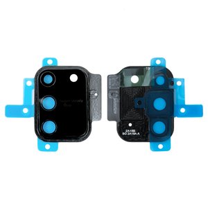 Camera Lens compatible with Samsung G770 Galaxy S10 Lite, black, with frames 