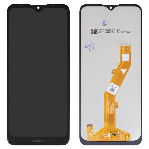 LCD compatible with Nokia C30, black, without frame, High Copy 