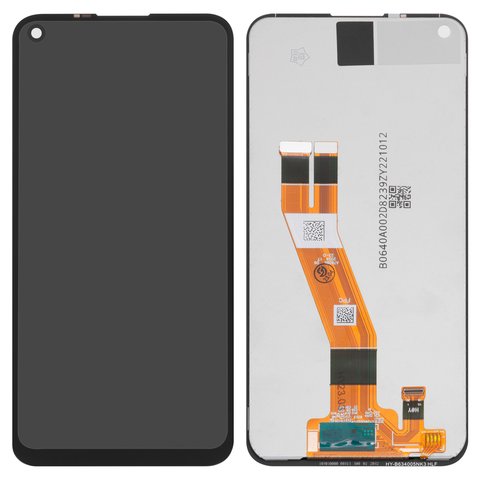 LCD compatible with Nokia 3.4, black, without logo, without frame, original change glass 