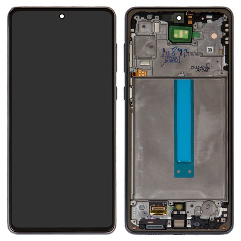 Pantalla LCD puede usarse con Samsung A736 Galaxy A73 5G, negro, con marco, Original PRC 
