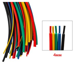 Heat Shrink Tube, 1 m, 4.0 mm, red 