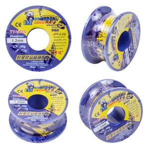 Solder Mechanic TY V833, Sn 63% , Pb 37%, flux 1 3%, 1,2 mm, 40 g 