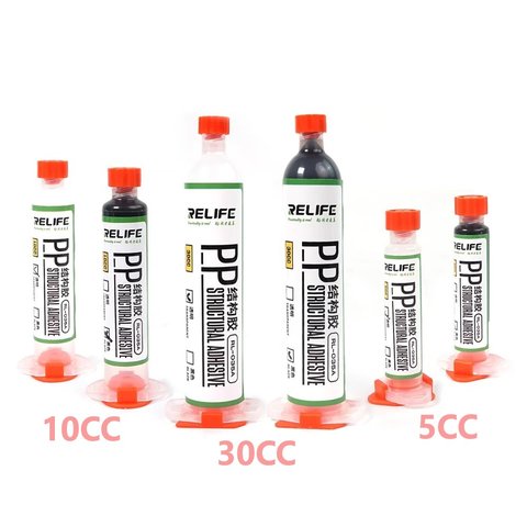 Glue RELIFE RL 035A, polyurethane, black, for gluing back covers, for display frames, 30 ml 