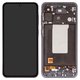 Pantalla LCD puede usarse con Samsung A566 Galaxy A56, negro, con marco, High Copy, (OLED), graphite