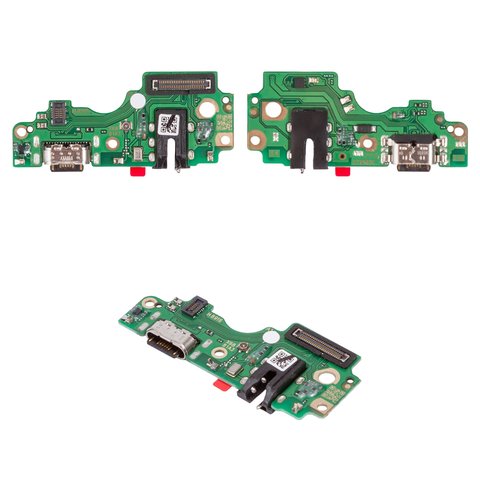 Flat Cable compatible with Tecno Spark 30 Pro KL7 ; Infinix Hot 50 Pro X6881 , charge connector, with components, Original PRC , charging board 