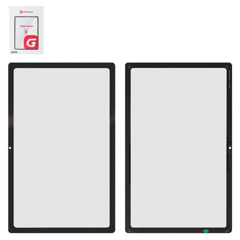 Housing Glass G+OCA PRO compatible with Samsung T509 Galaxy Tab A7 10.4 LTE 2022 , with OCA film, black 
