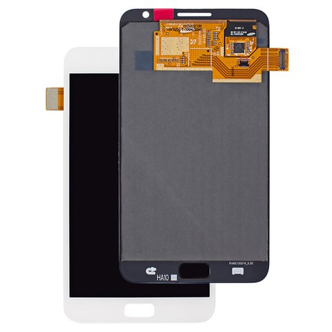 LCD compatible with Samsung I9220 Galaxy Note, N7000 Note, white, without frame, original change glass 