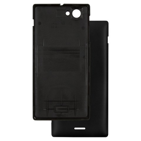 Housing Back Cover compatible with Sony ST26i Xperia J, black 