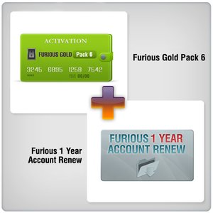 Furious 1 Year Account Renew + Furious Gold Pack 6