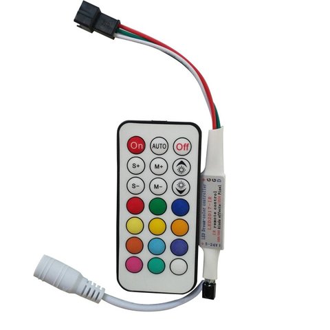 LED Controller with Radio Remote Control LED2017 RF RGB, 1024 px, 5 24 V 