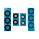 Camera Lens compatible with Samsung A336 Galaxy A33 5G, (black, without frame, set 5 pcs.)