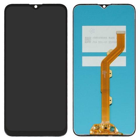 LCD compatible with Tecno Camon 12, Spark 4, black, without frame, High Copy, 1540387041 2365D50 02 