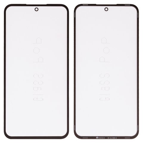 Housing Glass G+OCA PRO compatible with Samsung A356 Galaxy A35 5G, M356 Galaxy M35, with OCA film, black 