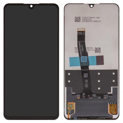 LCD compatible with Huawei Nova 4e, P30 Lite, P30 Lite 2020 New Edition, black, without frame, Box