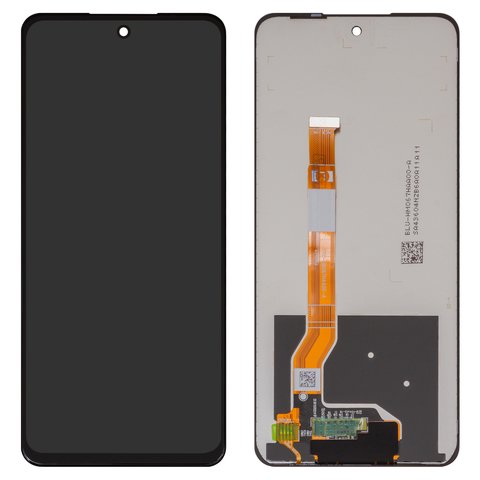 LCD compatible with Realme C65 4G, C65 5G, black, without frame, Original PRC , RMX3910 