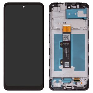 LCD compatible with Motorola Moto E30 XT2158 6, Moto E40 XT2159, black, with frame, High Copy 