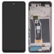 LCD compatible with Motorola Moto G24, Moto G24 Power, (black, with frame, High Copy)